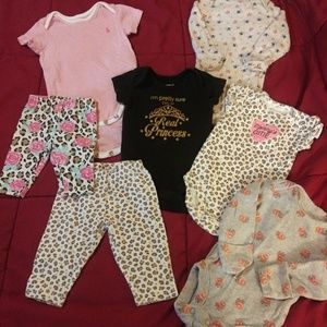 Set of Babygirl Newborn Clothing